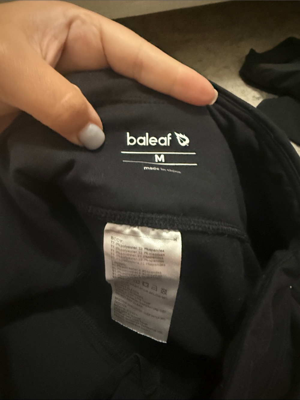 Baleaf women’s Black Lightweight Athletic leggings